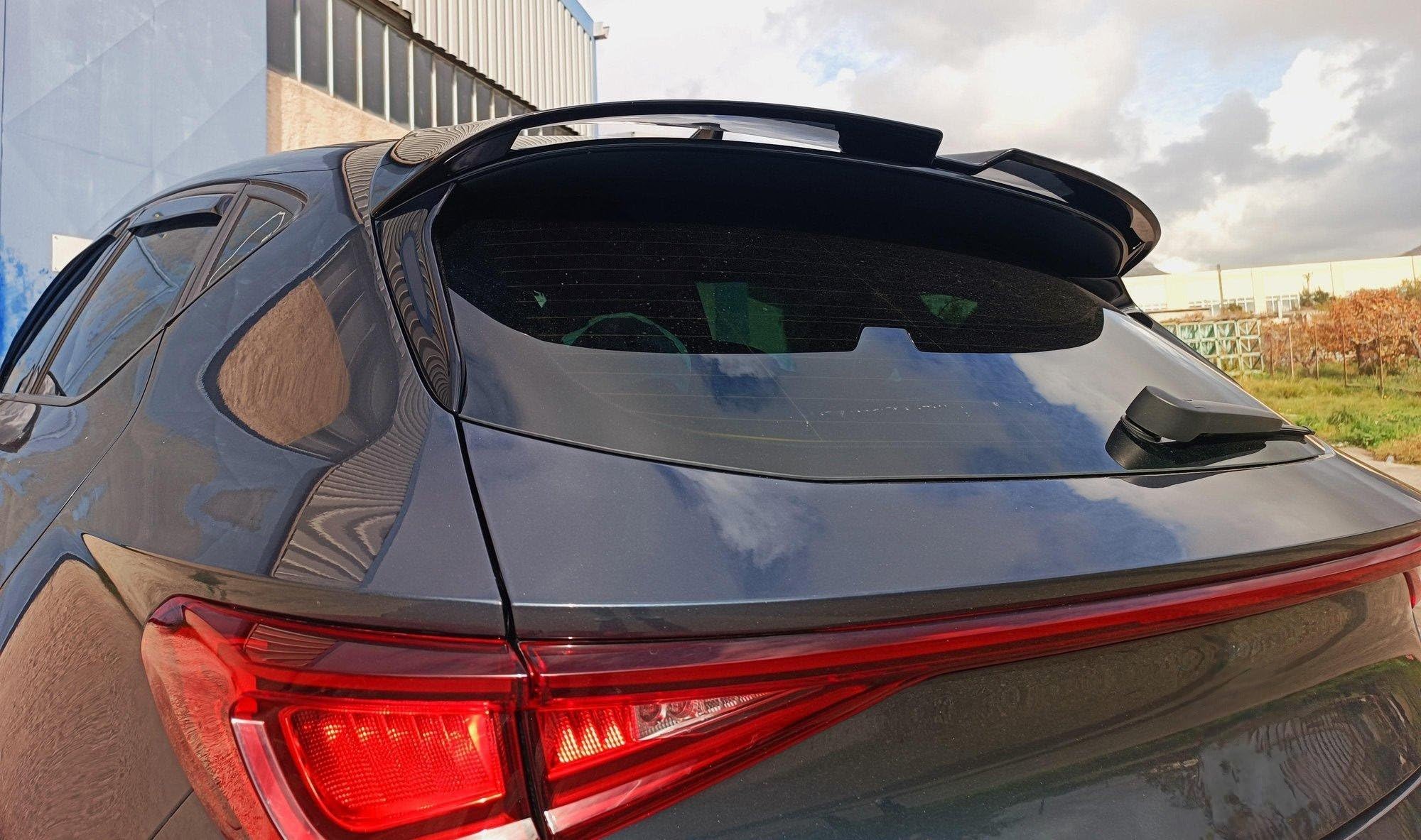 CHROMEMASTER | Alerón Trasero, Spoiler para Techo Compatible con Cupra León Hatchback 2021+; Accesorios de Coche - Spoiler para Coche; Poliuretano; para Pintar; Método de Montaje: Pegamento; Abe