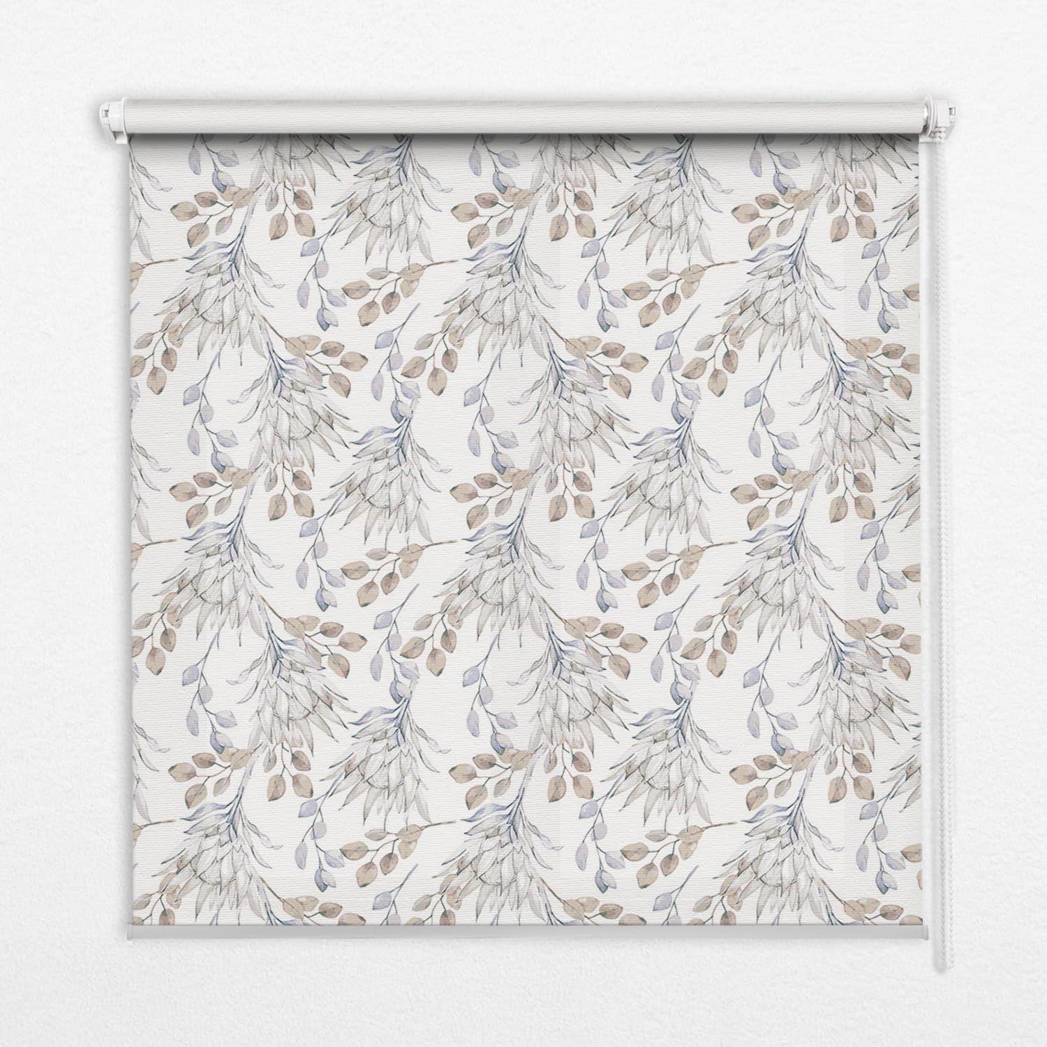 Store enrouleur banne 50x50cm perméable sans perçage imprimé floral