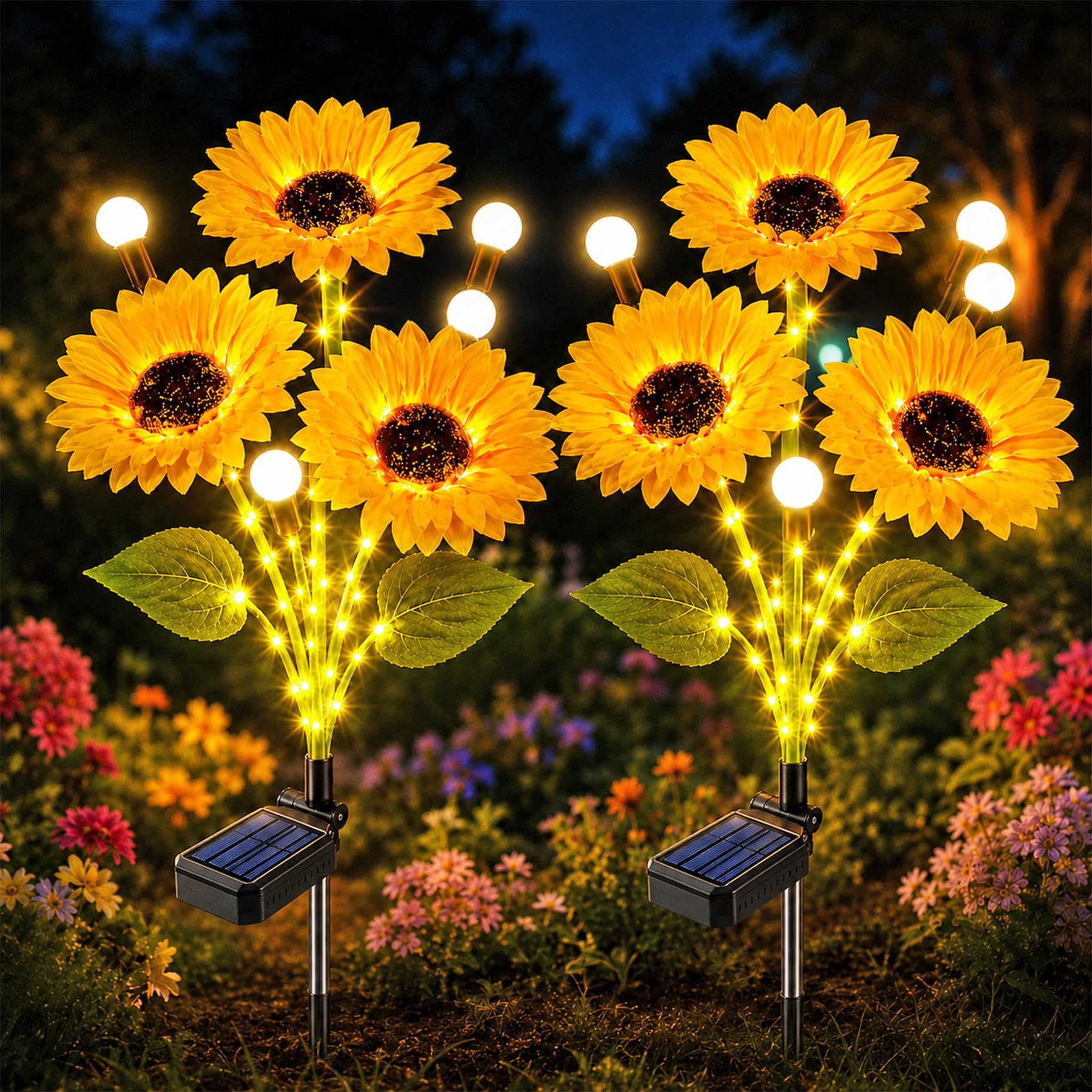 Mond Solarleuchten Garten Deko Terassendeko