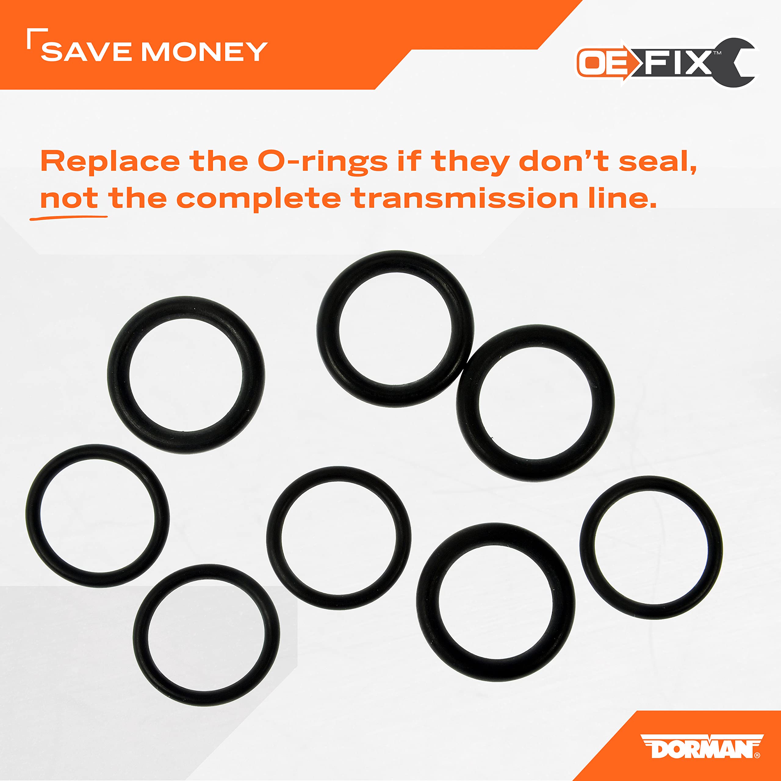 Dorman 66236 Transmission Line Connector O-Rings Compatible with