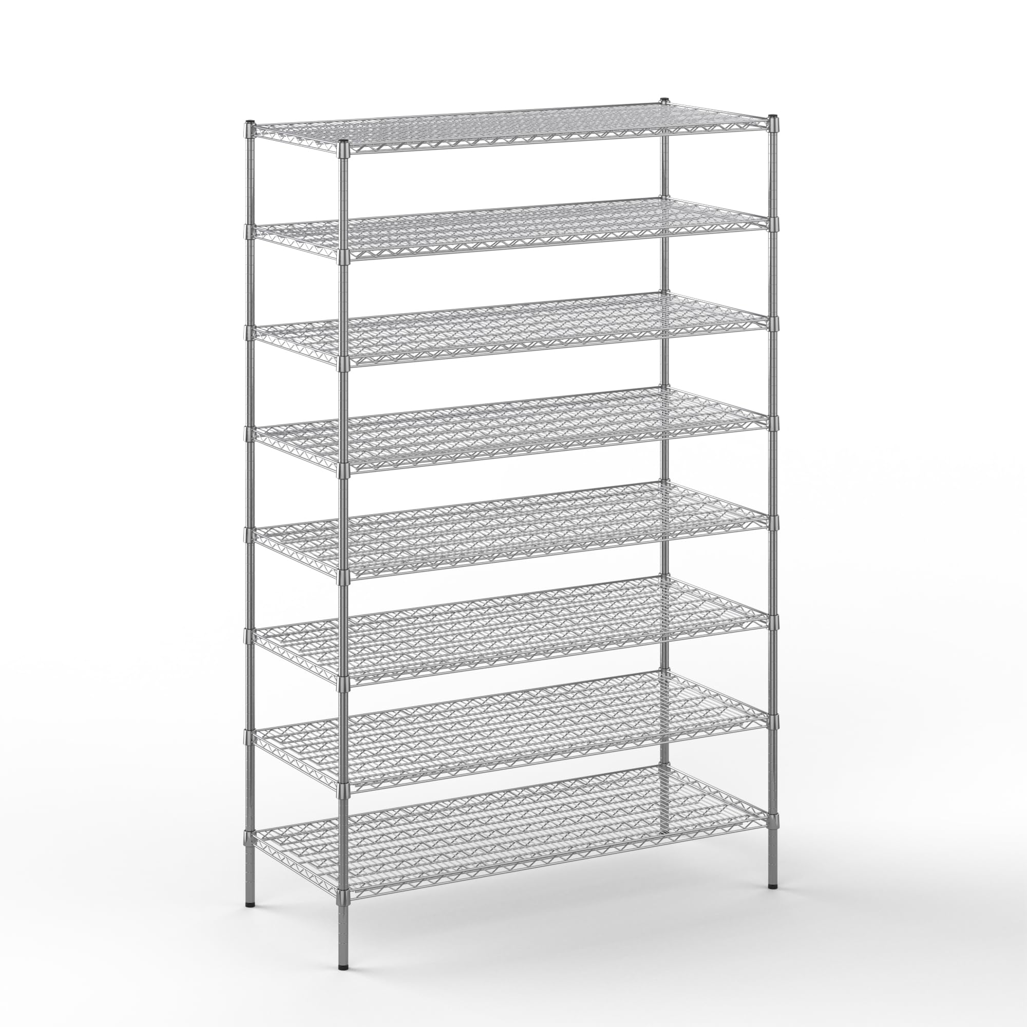 24" Deep x 54" Wide x 86" Height Wire Shelving Kit | 8-Tier | NSF Commercial Storage Rack Unit