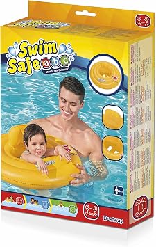 Bestway Swimming Float Inflatable for Infants | Round 3-Ring Inflatable Baby Boat Float for Toddlers Boys and Girls, Ages 0-12 Months