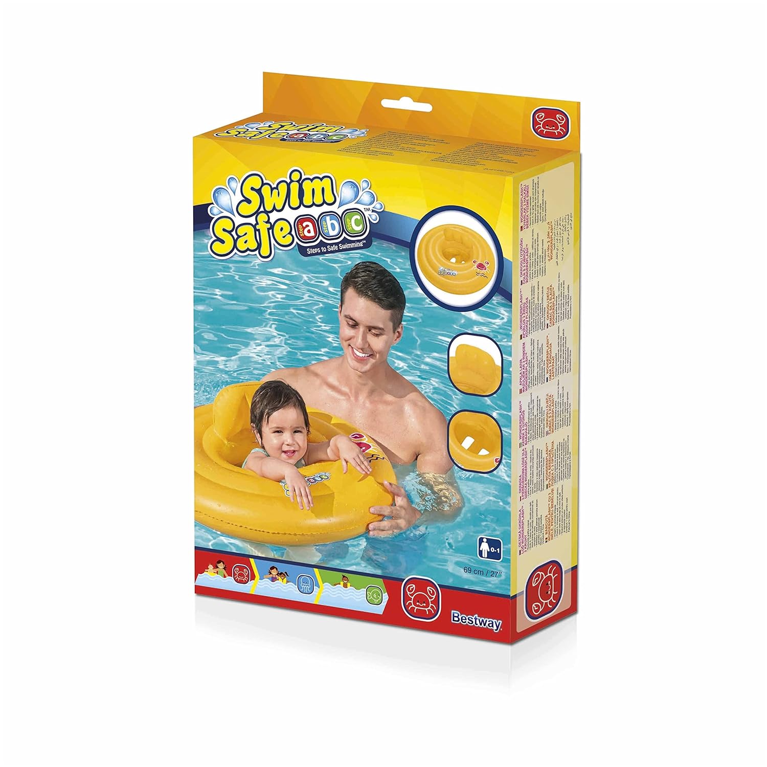 Bestway Swimming Float Inflatable for Infants | Round 3-Ring Inflatable Baby Boat Float for Toddlers Boys and Girls, Ages 0-12 Months - Image 4