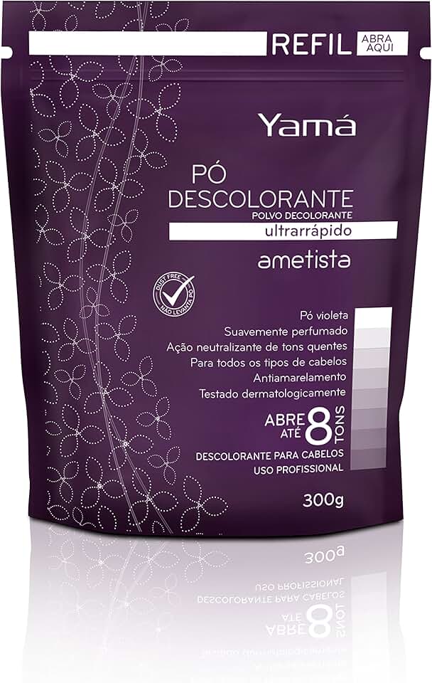 YAMA Pó Descolorante Ametista Refil, Roxo