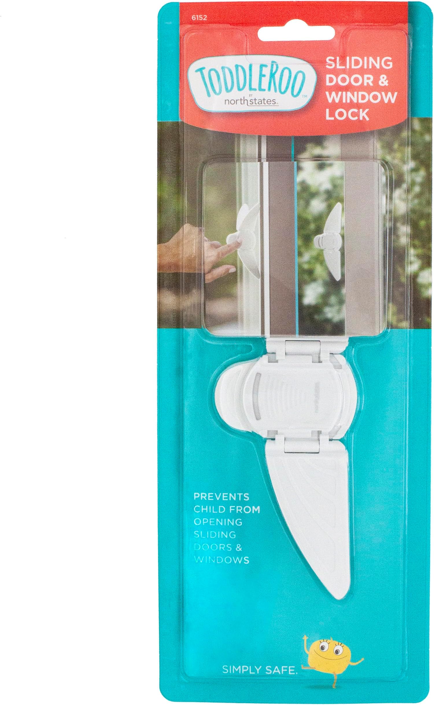 Sliding Door & Window Lock for Baby Proofing: Sliding Door Lock for Child Safety - Pack of 1 - White