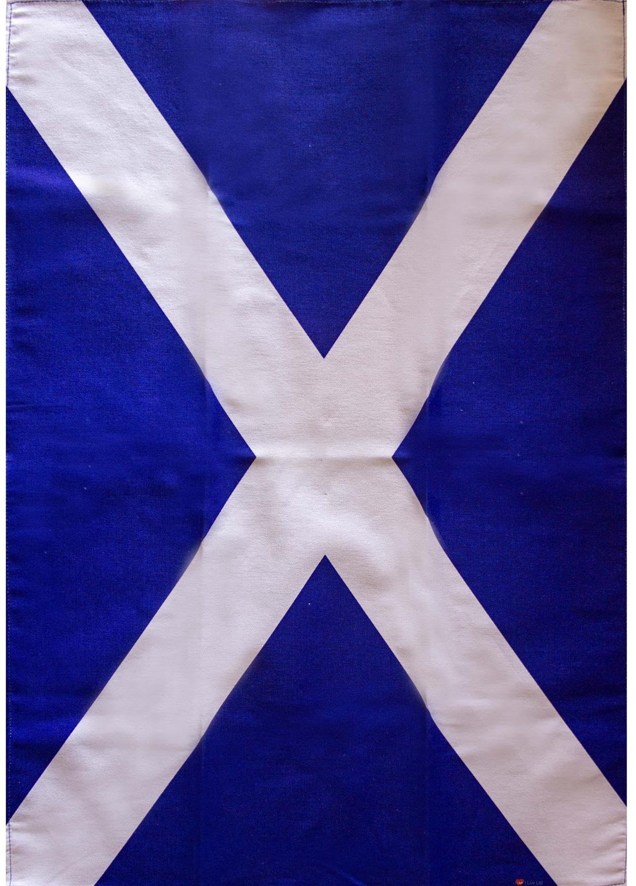 I Luv Ltd St Andrews Cross Blue White Flag Scottish Tea Towels With Scottland Saltire Design, St Andrews Cross Blue & White Flag, Novelty Gifts