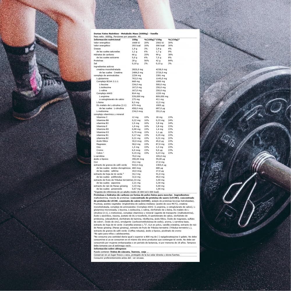 Metabolic Mass, Vanilla - 6000g