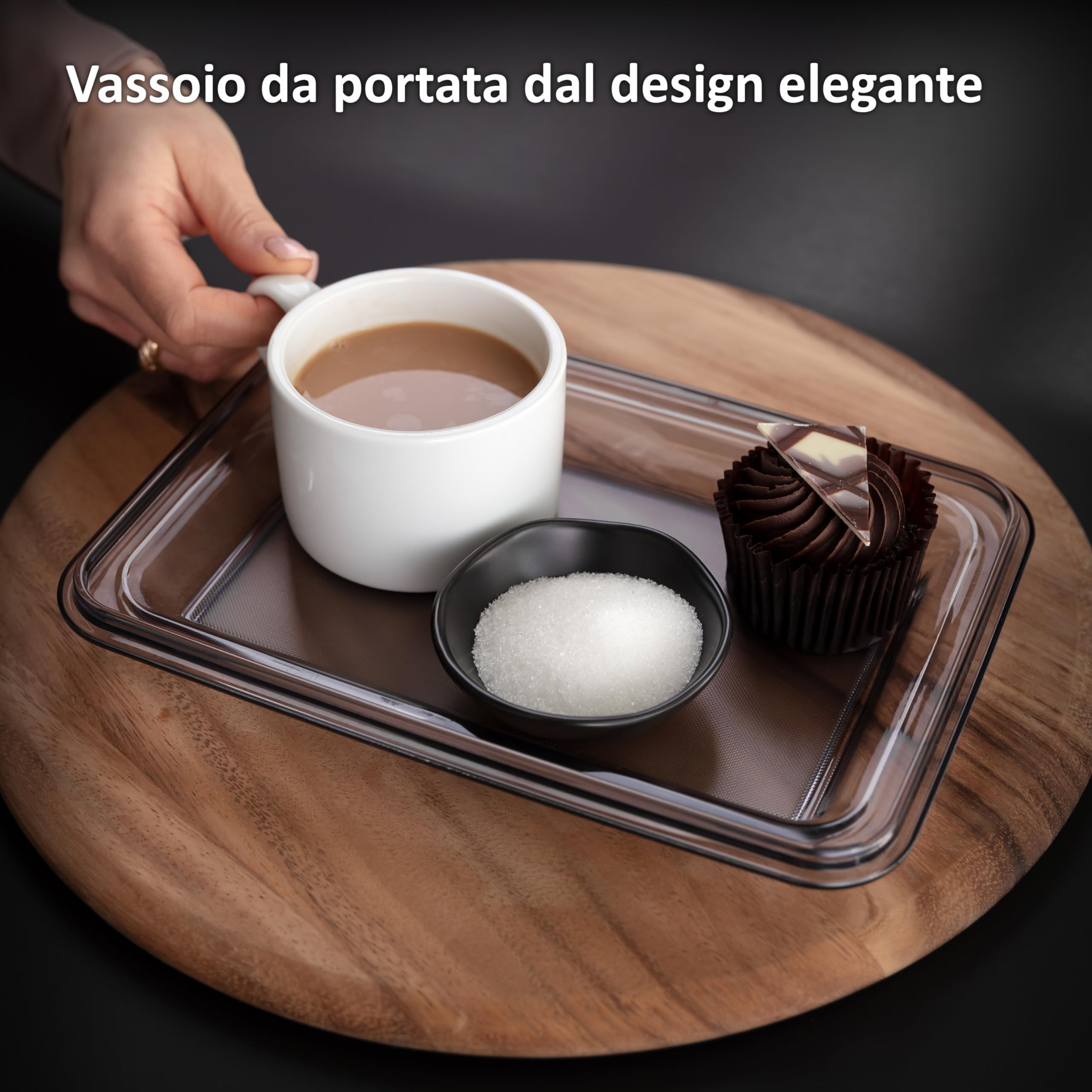 Cheese Box Haier By Guzzini - Con Vassoio, Tagliere In Ceramica E Campana | Elegante Per Formaggi - Foto 9