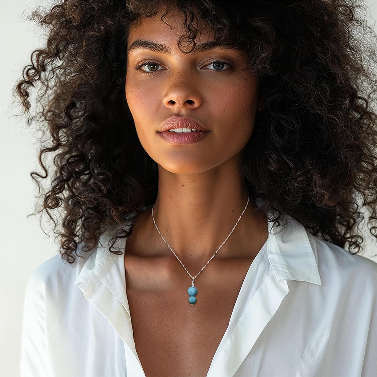 925 Sterling Silver Gemstone Necklace for Women - Birthstone Necklace for Women - Silver Jewelry for Women - Gemstone Jewelry for Women - Statement Necklace for Women