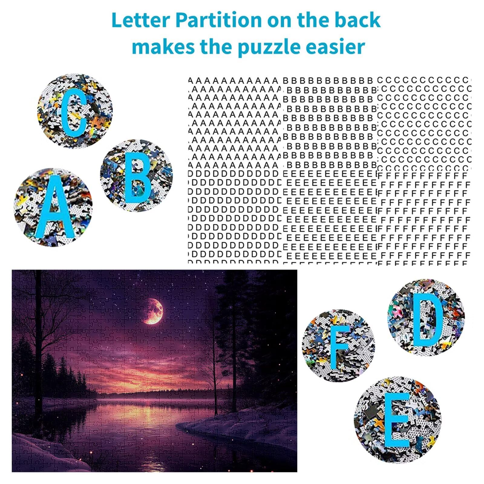 Puzzle 5000 elementów leśnych puzzle dla dorosłych jezioro 156 x 105 cm unikalne rzemiosło klasyczne 3D drewniana układanka do rodzinnych gier biznesowych, układanka do samodzielnego wykonania nawet