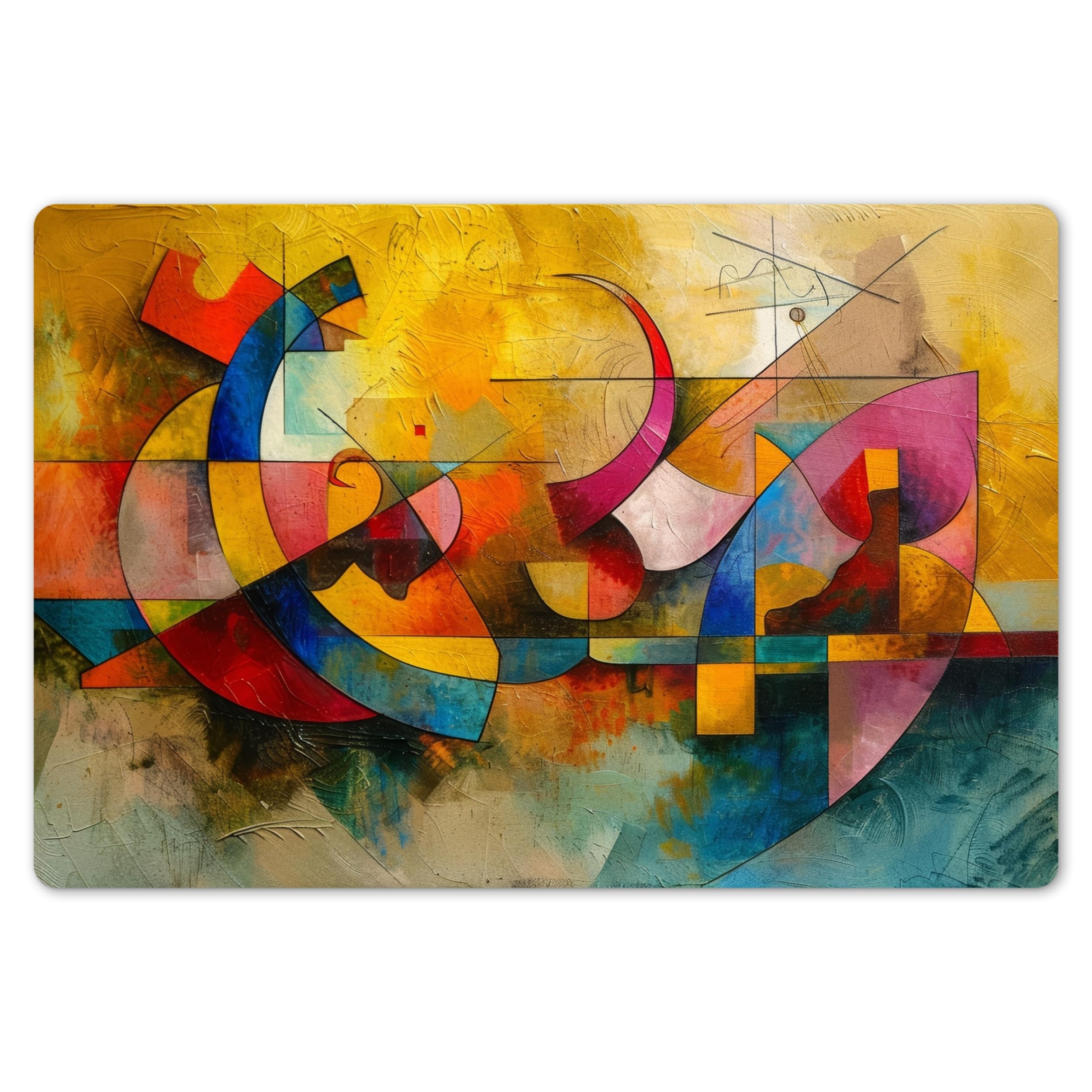 Set de table ensemble de 6 pièces KitchenYeah lavable rectangulaire 45x30 cm