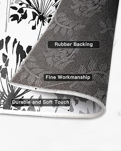 Miniatura 5 de Alfombra rectangular grande de 3 x 5 pies para sala de estar, alfombra antideslizante duradera para dormitorio, mesita de noche, al aire libre,