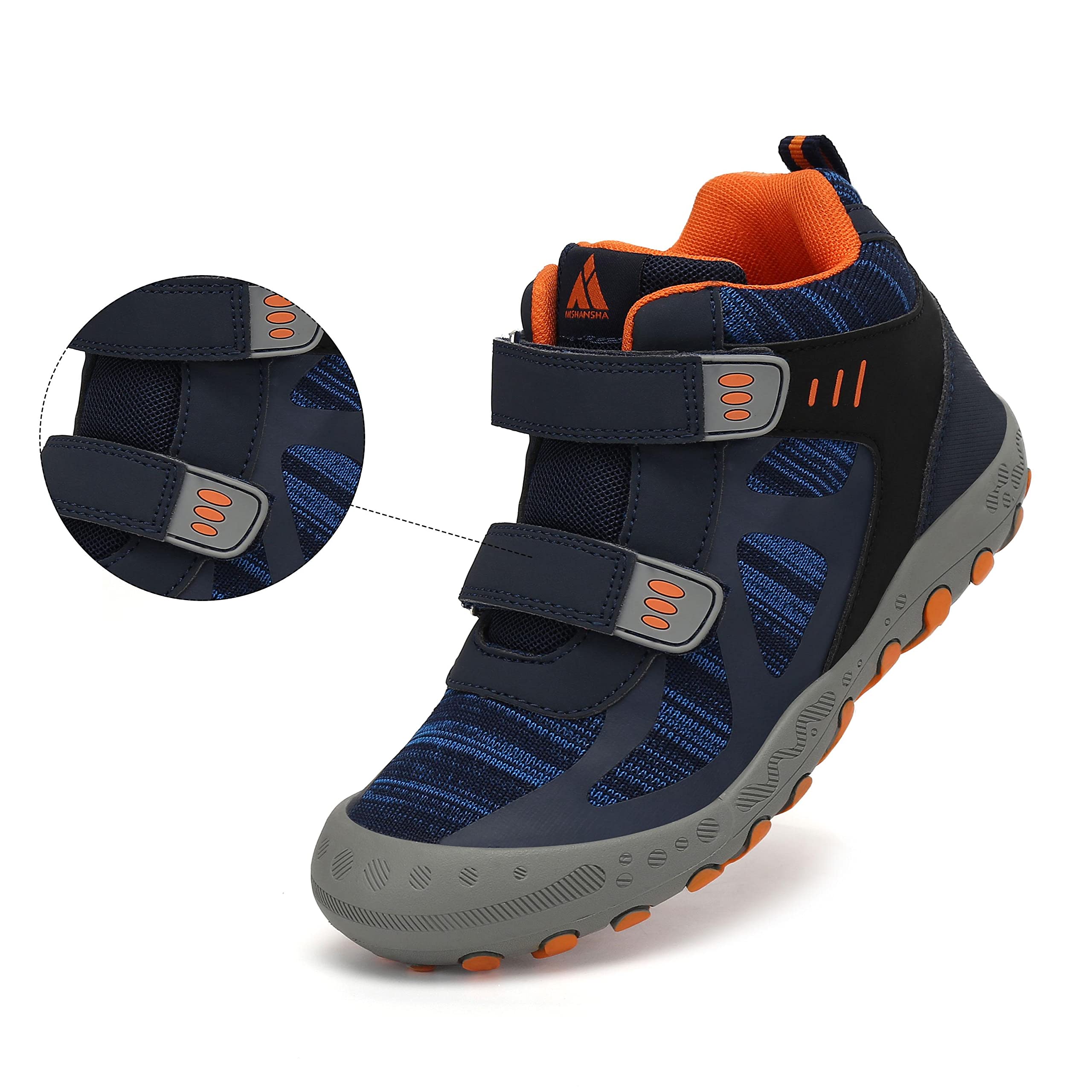 Mishansha Zapatos de Senderismo para Niños Antideslizante Zapatillas Trekking Niña Transpirable Botas Deportivas Al Aire Libre, Azul 30