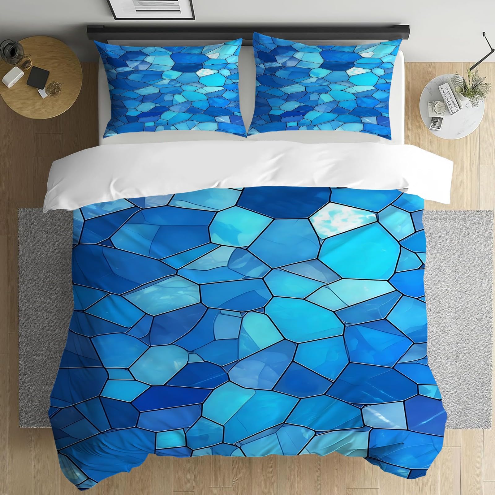 Housse de couette 160x200 vitrail pour relooker la chambre d'un ado fille ou garçon moderne