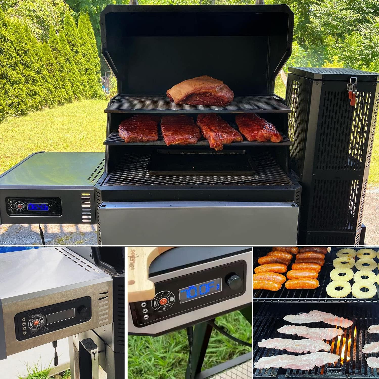 Meat Probe Kit and Power Adapter Replacement Part 9004190216 for Masterbuilt Gravity Series 560/800/1050 XL Digital Charcoal Grill and Smoker