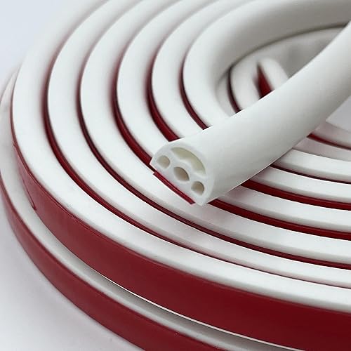 KX - Tira de sellado de puerta para puerta o ventana, agujeros de insonorización multicapa para aislamiento acústico, burlete trasero autoadhesivo