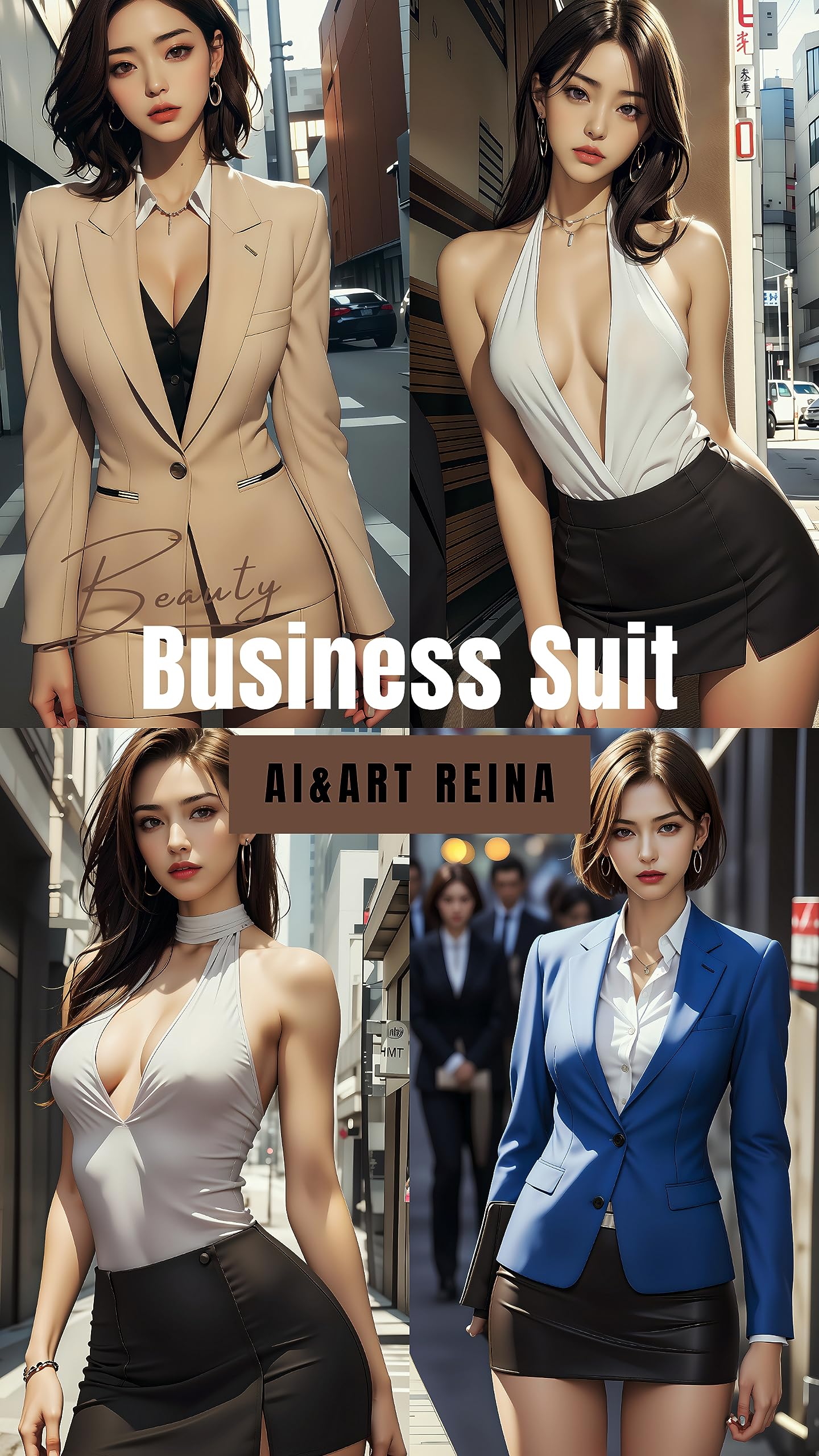 AI AND ART REINA BUSINESS SUIT: Reina Photo Collection (Japanese Edition)