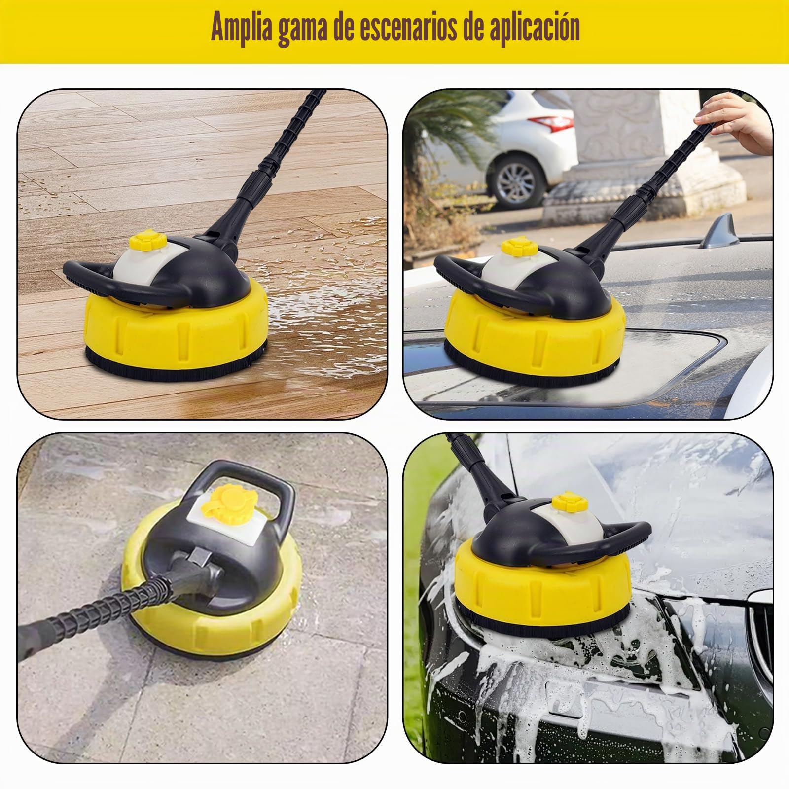 Cepillo rotativo para limpiadora de superficies Karcher K, limpiadora de superficies Kärcher K-serie K2, K3, K4, K5, K6, K7, limpiadora de superficies rotativa (con caja de limpieza)
