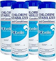 Vista 7 de Robelle Estabilizador y acondicionador de cloro prémium de 1.75 libras, ácido cianúrico concentrado para piscinas, estabilizador de piscina, ayuda a