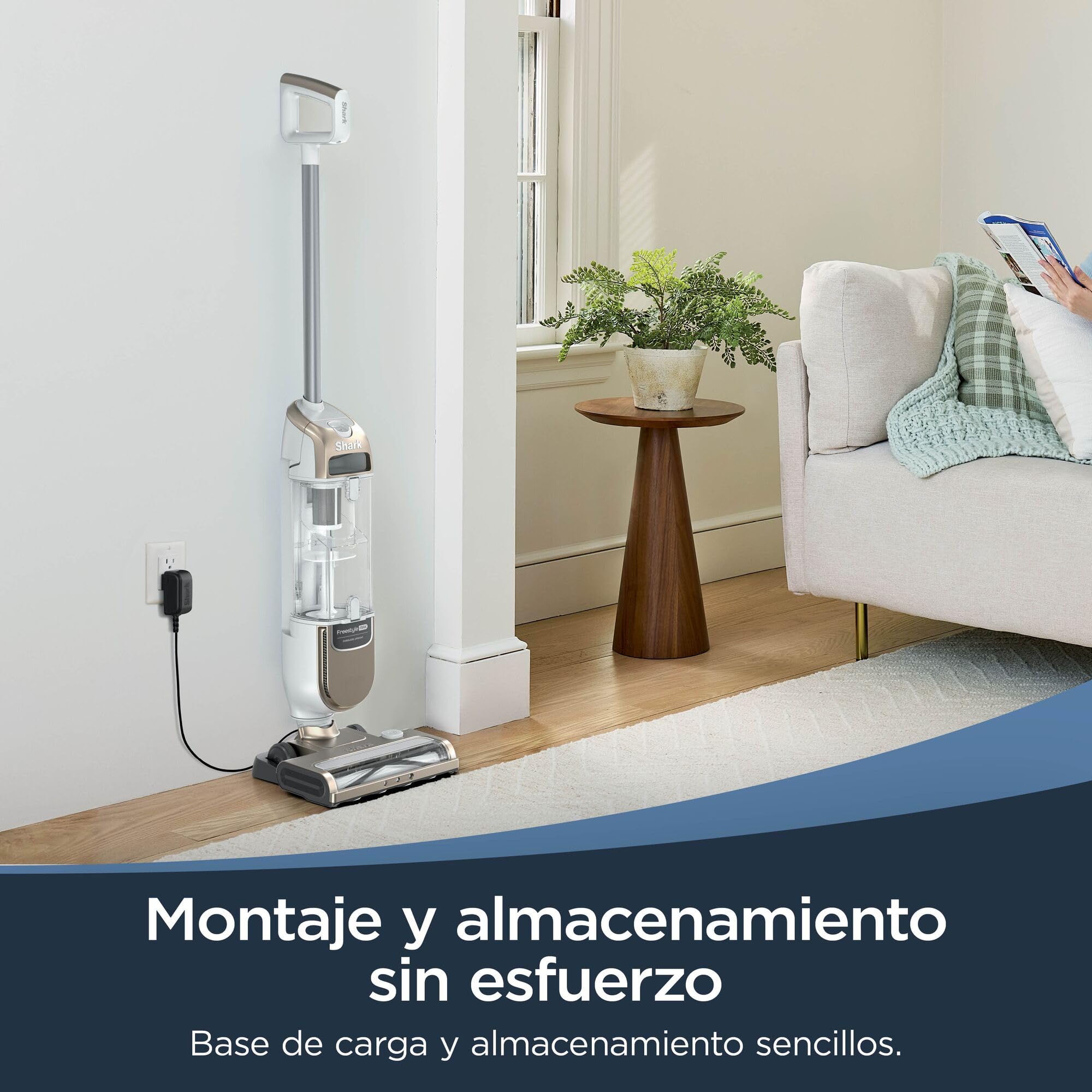 Shark Freestyle MAX Aspiradora sin Cable, SV2002EU | para Múltiples Superficies, Diseño Ligero, Faros LED Integrados, Vaciado Fácil, Mantenimiento Sencillo