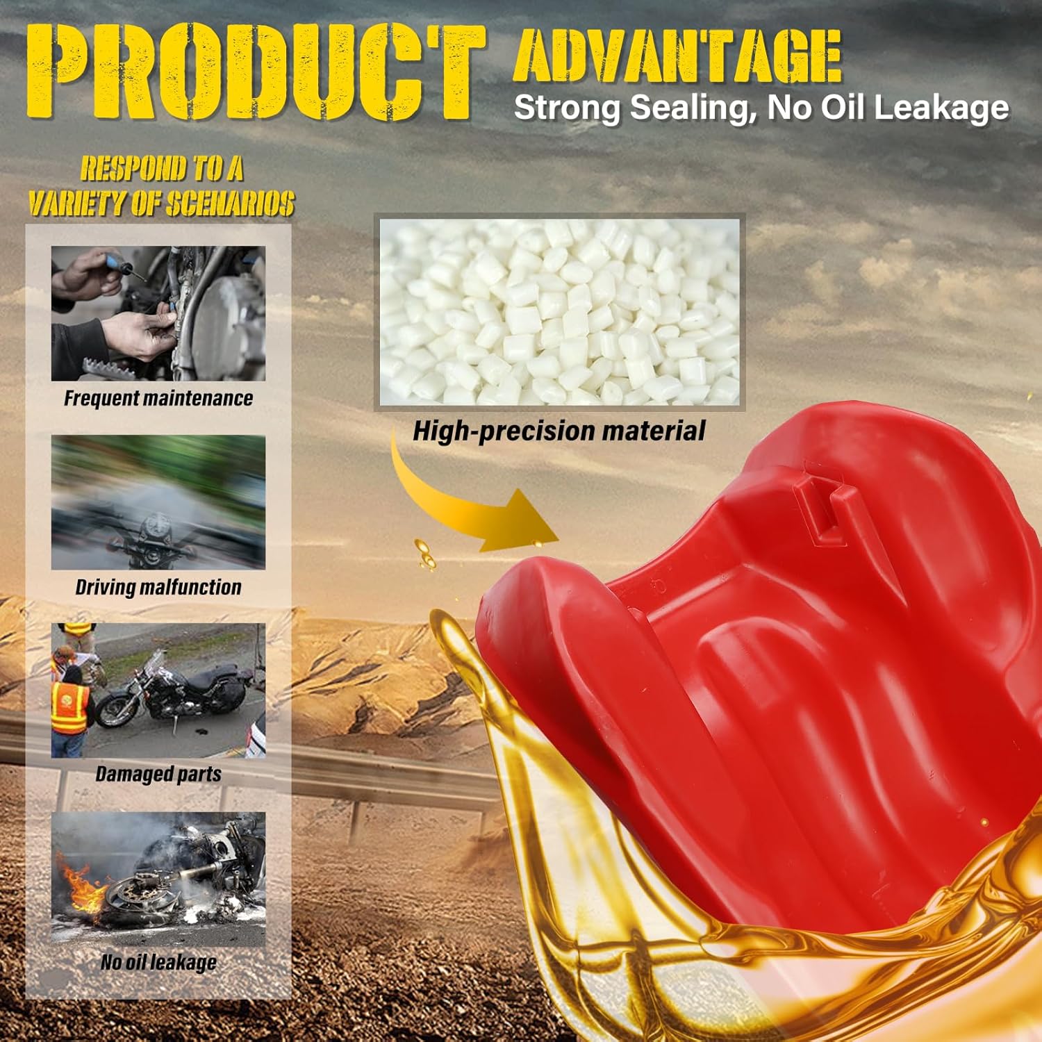 Fuel Gas Tank with Fuel Cap and Fuel Petcock Valve Switch Fit for Honda FourTrax 300 1993-2000 TRX300 2x4 TRX300FW 4x4, Replace# 11325-123, 11325123