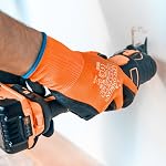LINCONSON Paquet de 12 gants de travail pour mécaniciens de construction, série performance de sécurité