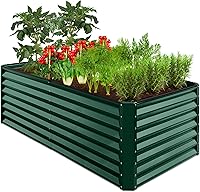 Vista 13 de Best Choice Products Cama de jardín elevada de metal para exteriores de 6 x 3 x 2 pies, maceta de raíces profundas para verduras, flores, hierbas