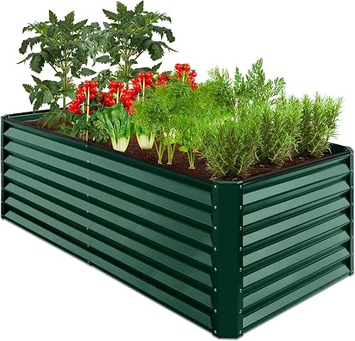 Best Choice Products 6x3x2ft Outdoor Metal Raised Garden Bed, Deep