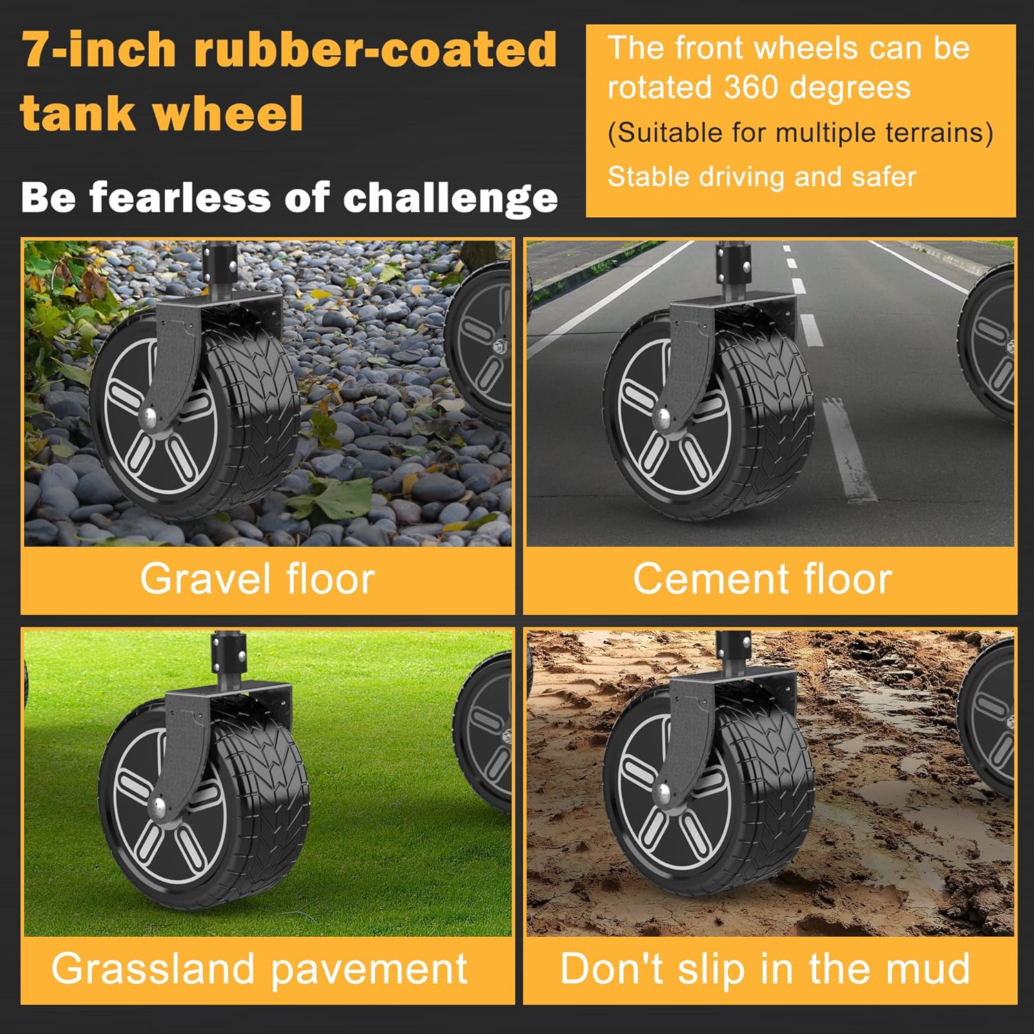 Electric Collapsible Wagon - Heavy Duty Utility Cart with Wheels - All Terrain Electric Wagon Cart Foldable - 6 Miles of Long Battery Life,Two Wheel 100W Extreme Power