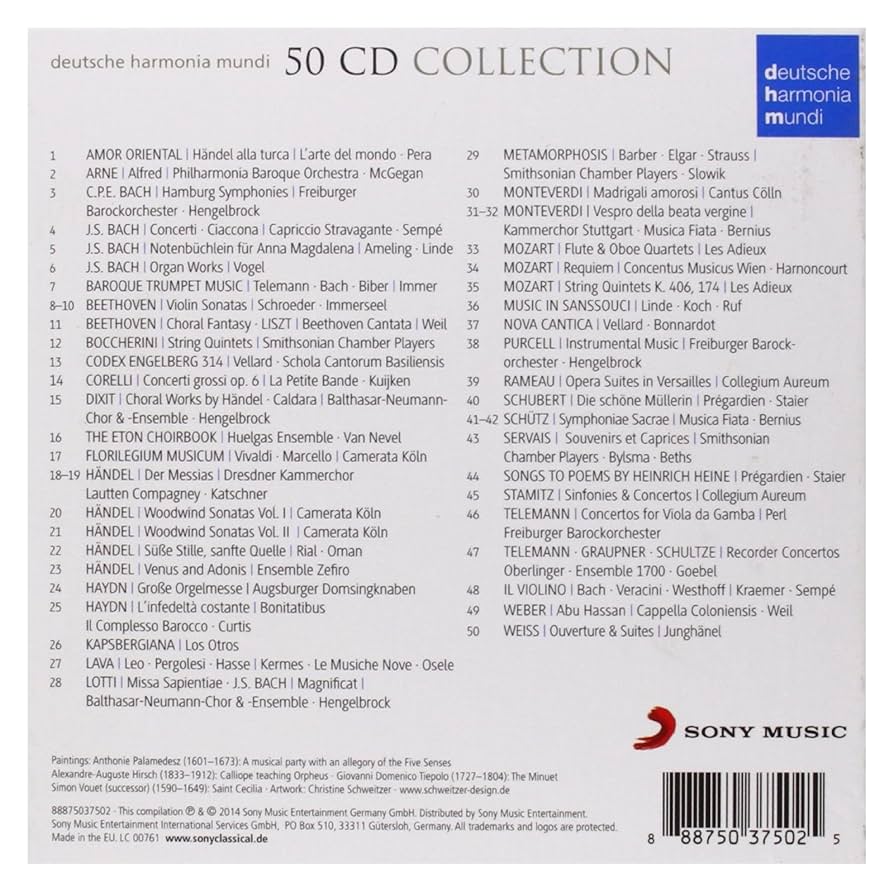 Amazon.co.jp: deutsche harmonia mundi - 50 CD Collection