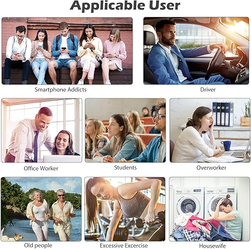 Miniatura 6 de Belifu Unidad TENS EMS de doble canal con 12 almohadillas, estimulador muscular de 24 modos, masajeador muscular electrónico de pulso para terapia