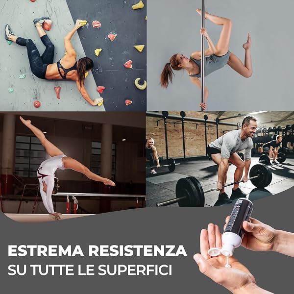PULLUP & DIP Magnesia Liquido, Gesso Liquido per Presa Perfetta in Sport, Scalate, Roccia, Calisthenics, Ginnastica, Sollevamento Pesi – Liquid Chalk Magnesite Liquido - 5