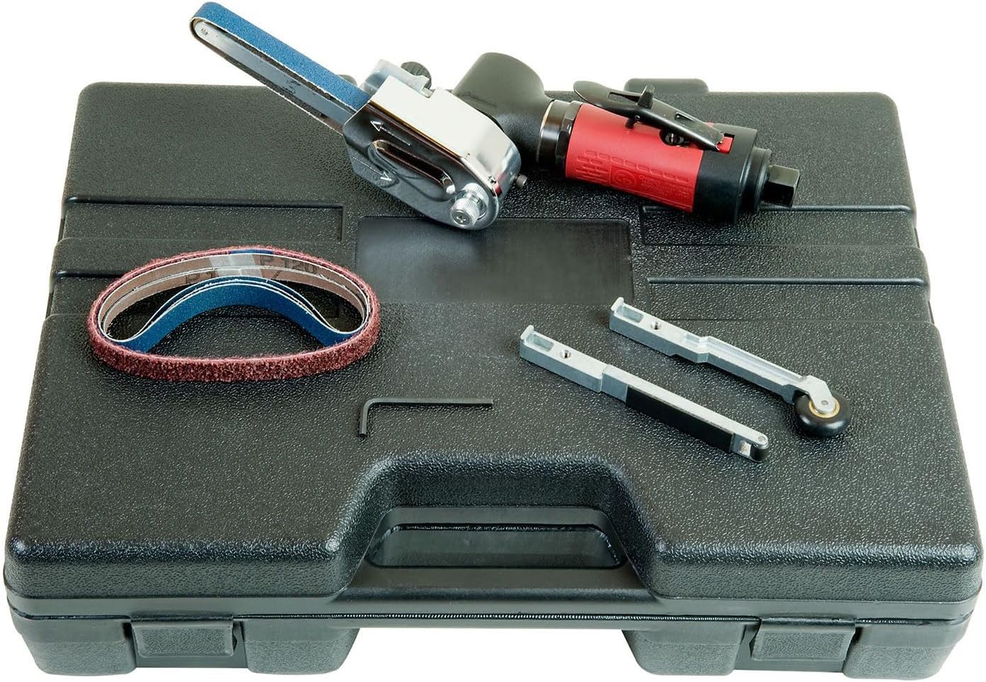 Chicago Pneumatic CP5080-3260D12K Kit - Air Belt Sander Tool, Home Improvement, Woodworking Tools, Outdoor Deck & Patio Construction, 12 x 1/8-1/2 Inch (305 x 3-13 mm), 0.4 HP / 300 W - 26000 RPM