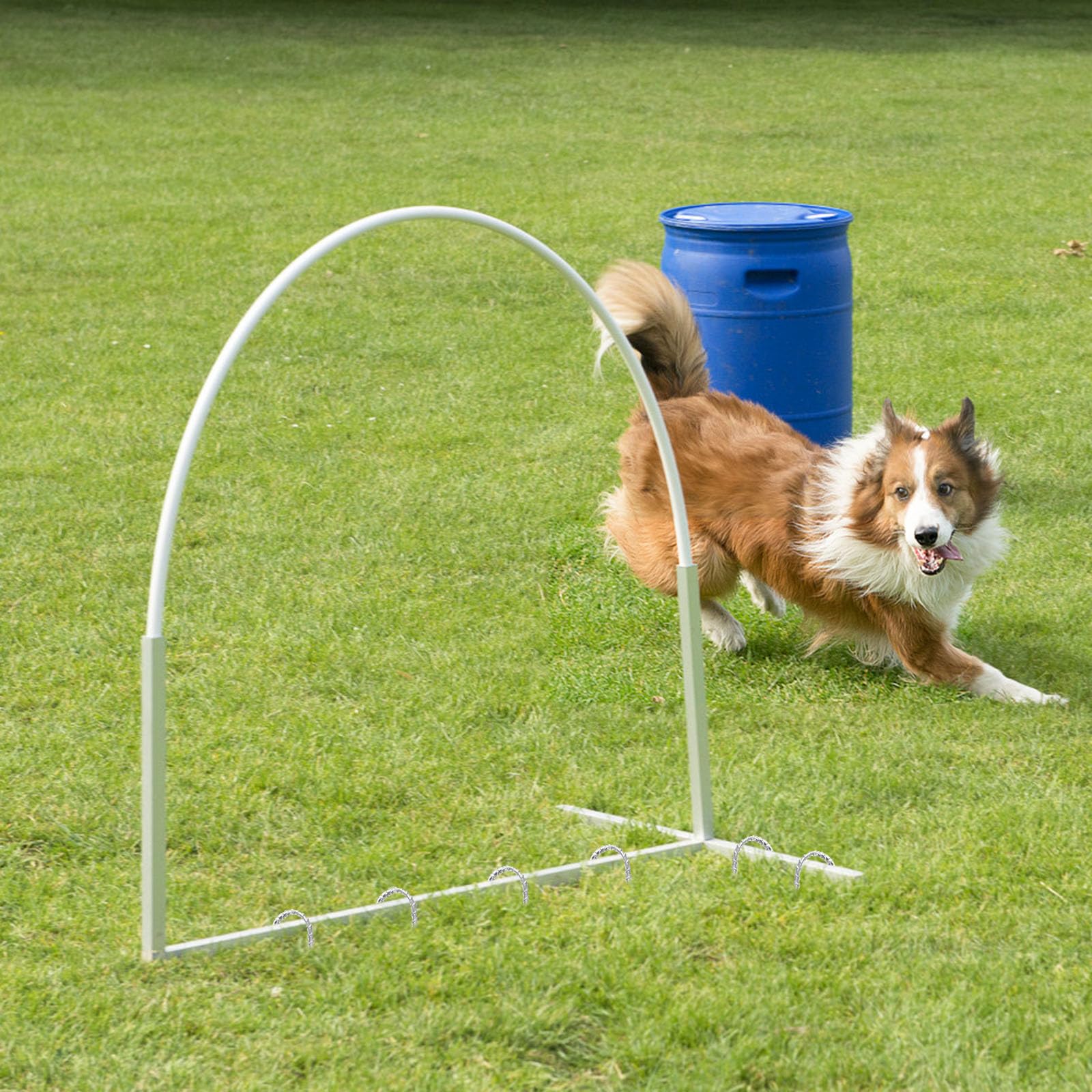 Zestaw 10 kotwic do trampoliny, ciężkie kołki do ziemi, 11,8 cali ocynkowane kołki U-kształtne do namiotu, kołki do trampoliny z prętów żebrowych do trampolin, ogrodów, namiotu kempingowego