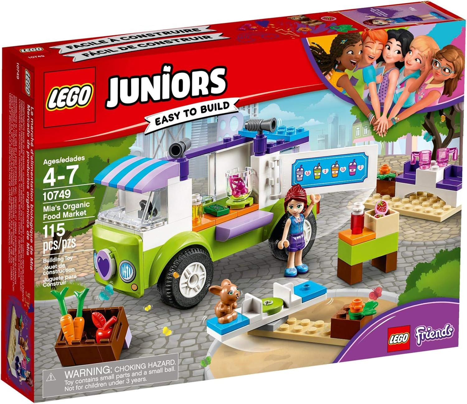 LEGO Juniors/4+ Mia's Organic Food Market 10749 Building Kit (115 Piece)