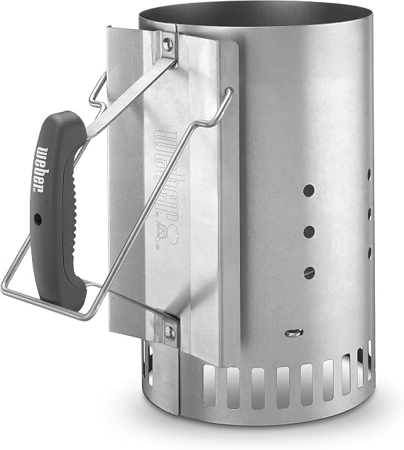 Weber Rapidfire Chimney Starter, Standard, Silver