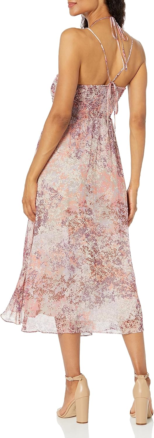 Women's Mik Dress in Taupe Gray Multi - Image 2