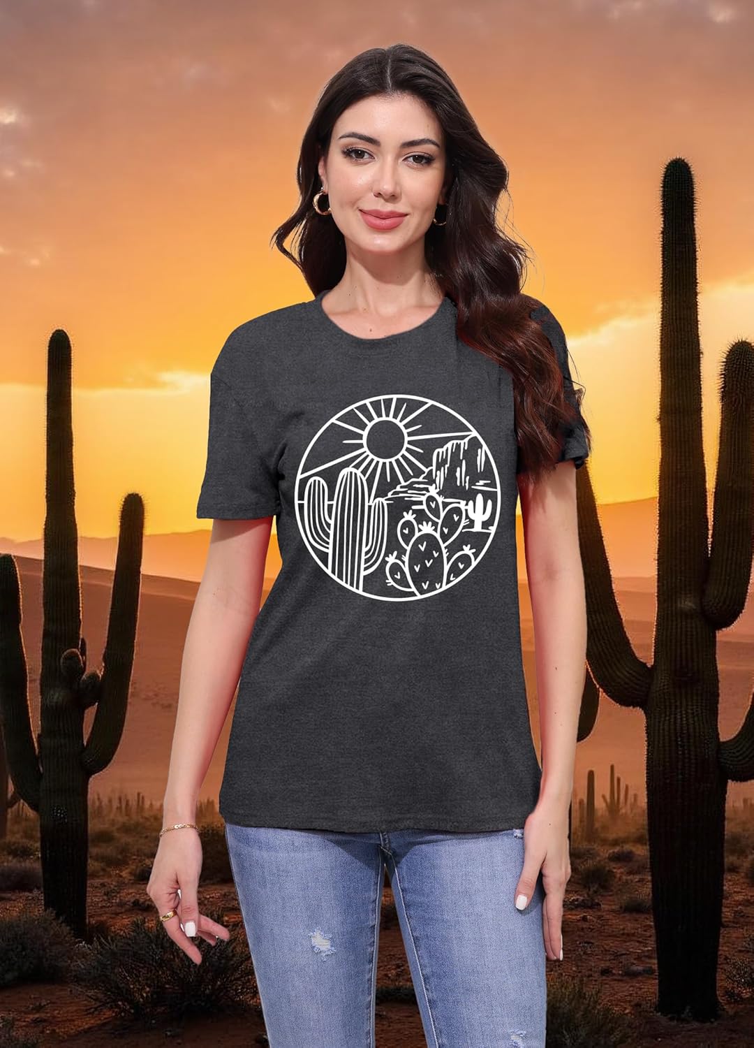 Garden Shirts for Women Plant Lover T-Shirt Gardener Lover Tee Tops Casual Plant Short Sleeve - Image 2