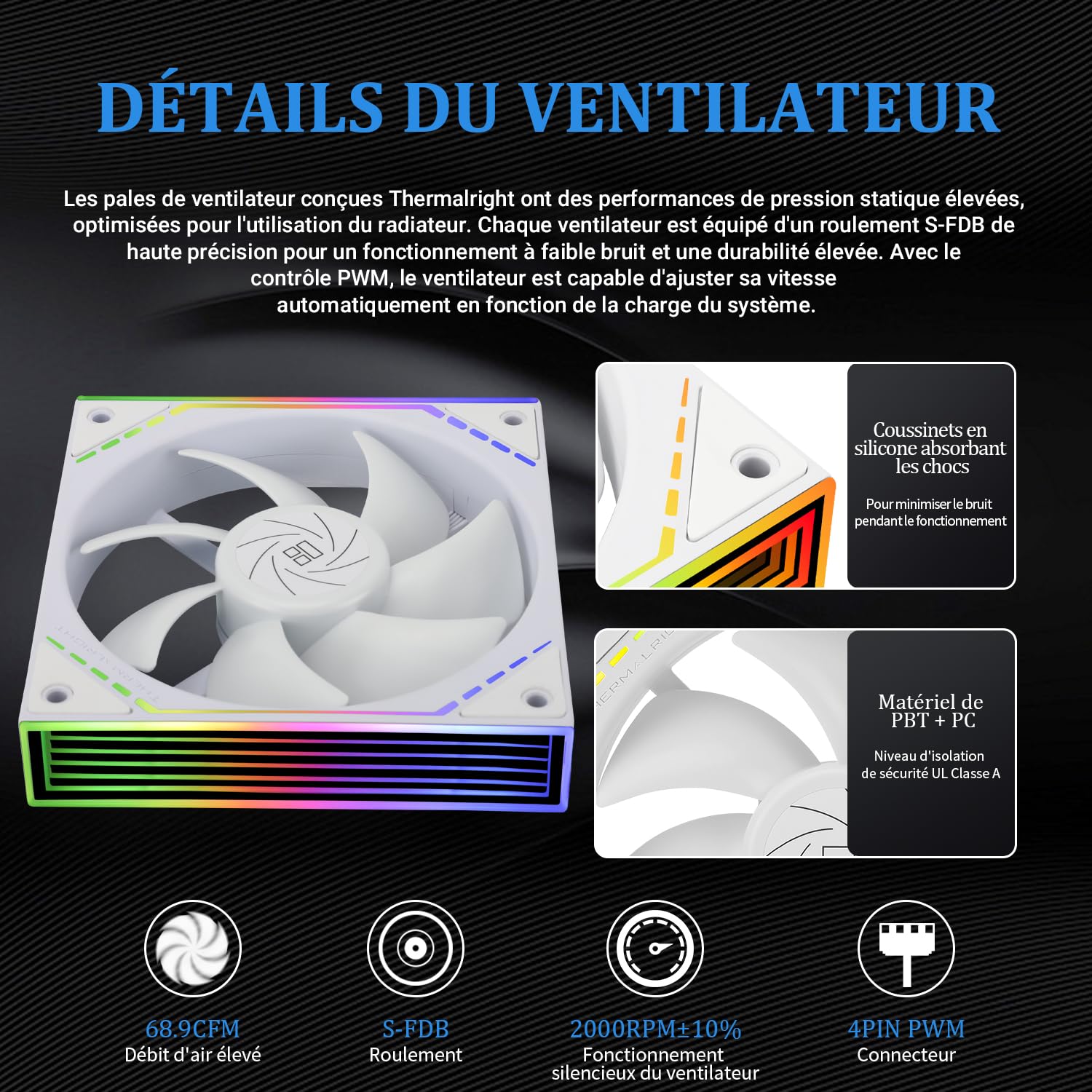 TR Frozen Infinity 240 BLANCO, TL-M12W * 2 ventiladores PWM, refrigerador de agua para procesador de computadora, espejo ARGB Infinity, refrigeración líquida para CPU 240: LGA1851/1700/1150/1151/1200