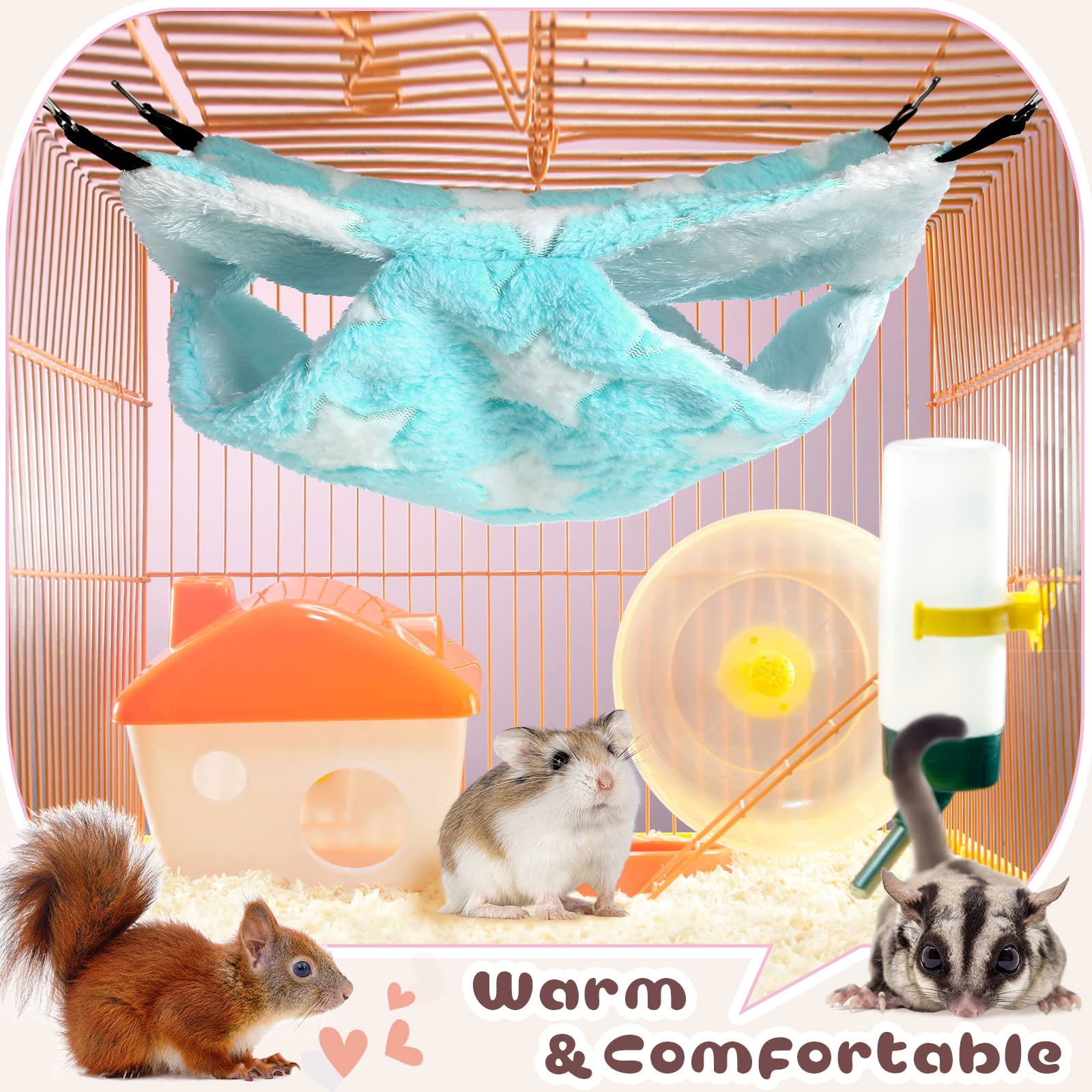 Amaca Per Porcellini D'India, 4 Pezzi, Per Gabbia, Piccoli Animali