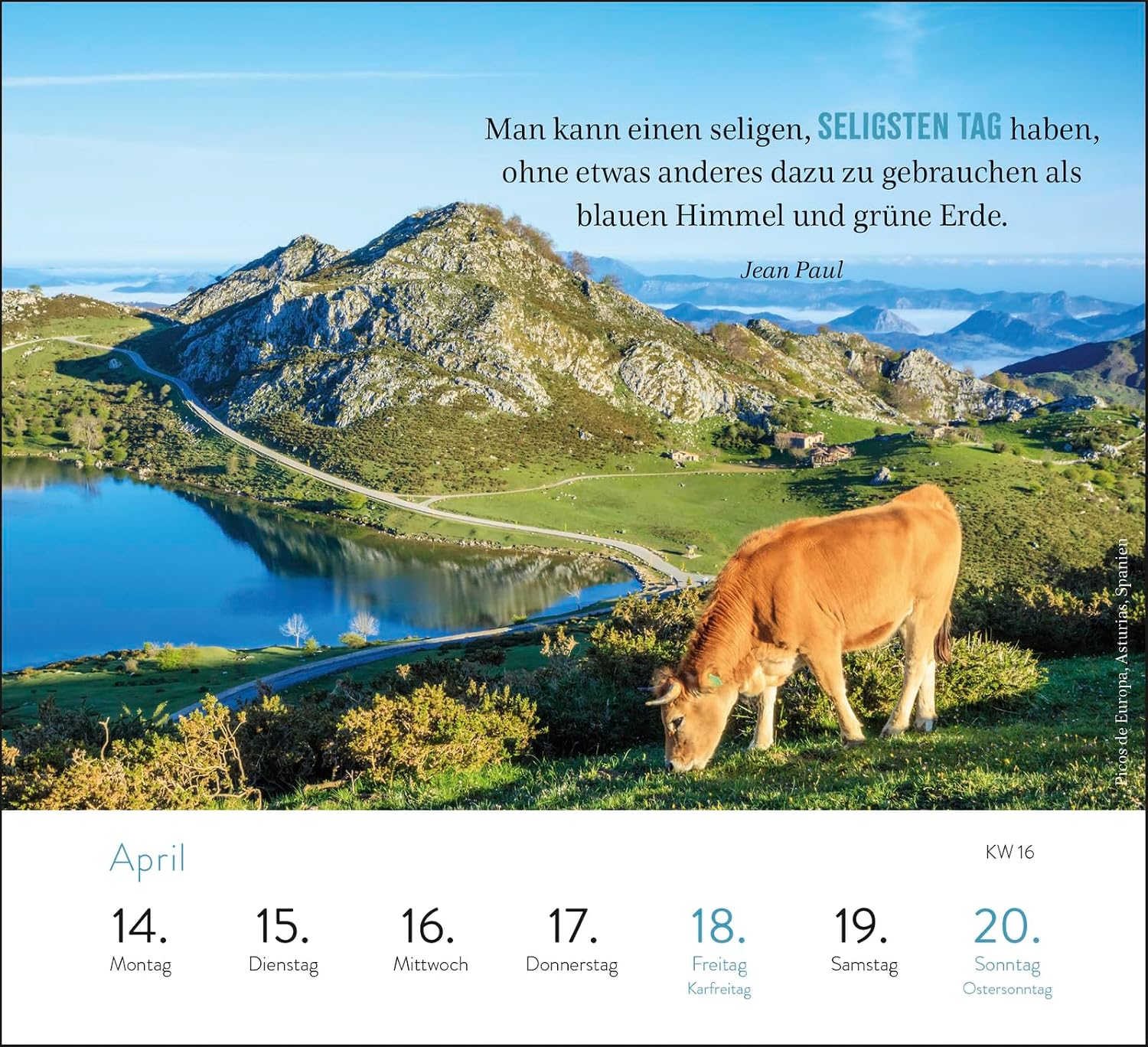 Weekly Calendar 2025: Places of Sehnsucht: Small Desk Calendar with Week to View, Year Overview, Photos and Sayings. Calendar for Standing Up as a Gift for Travel Fans and Globetrotters      Spiral-bound – Desk Calendar, May 31, 2024