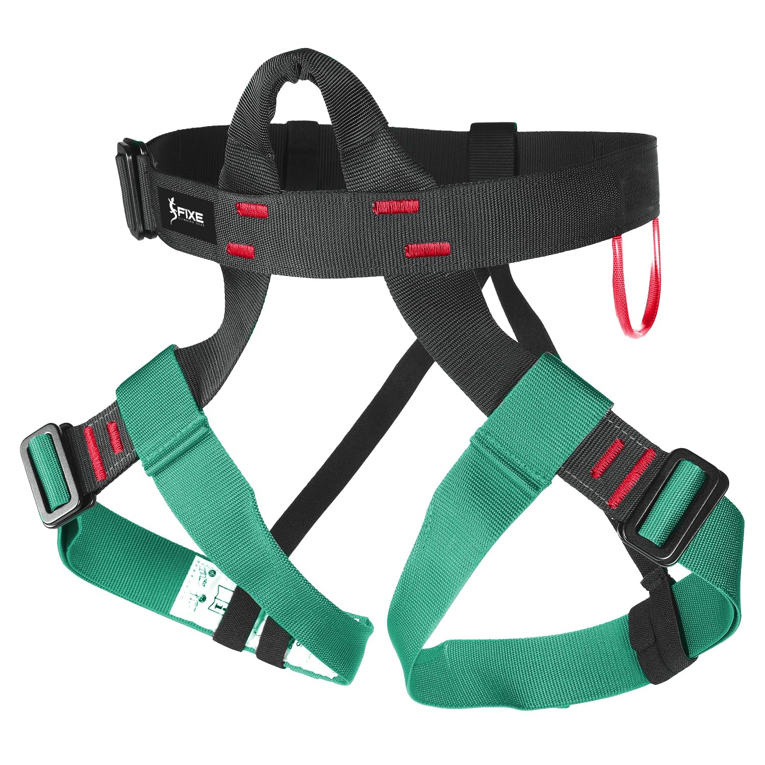 FIXE - Arnés LINUS para Circuitos de Aventura en Altura, Talla Única con Hebillas de Ajuste Rápido, Zonas Reforzadas, Bolsa Transpirable, Cintura hasta 120 cm, Certificado EN12277