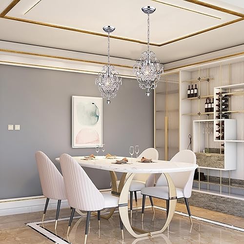 Miniatura 5 de Dispositivo de iluminación de hierro forjado con minilámpara de techo Amorette chapada en cromo