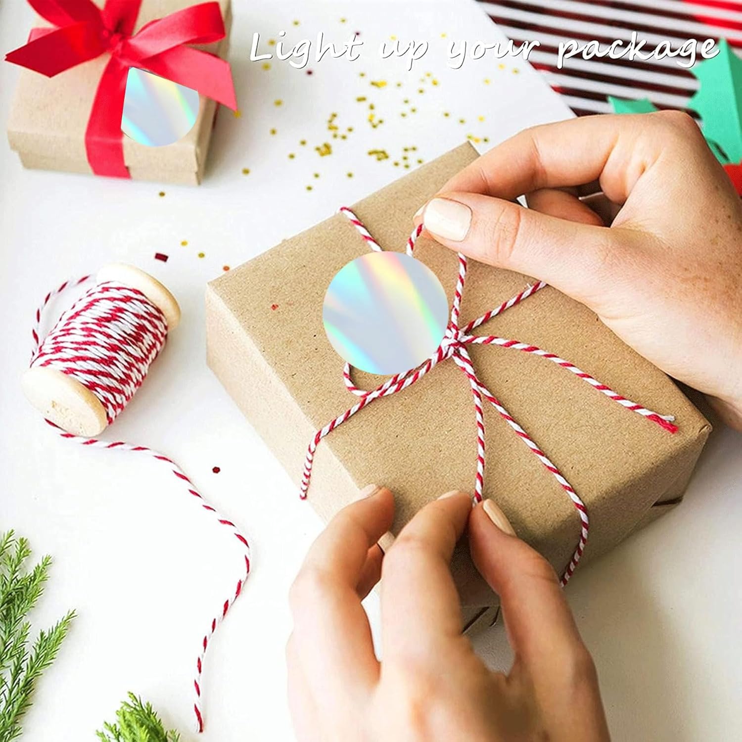 wootile Holographic Silver Color Coding Labels 2 Inch Metallic Silver Round Circle Dot Stickers for Organizing Inventory 250 Pcs Target Stickers Reflective Sealing Labels Roll - Image 8