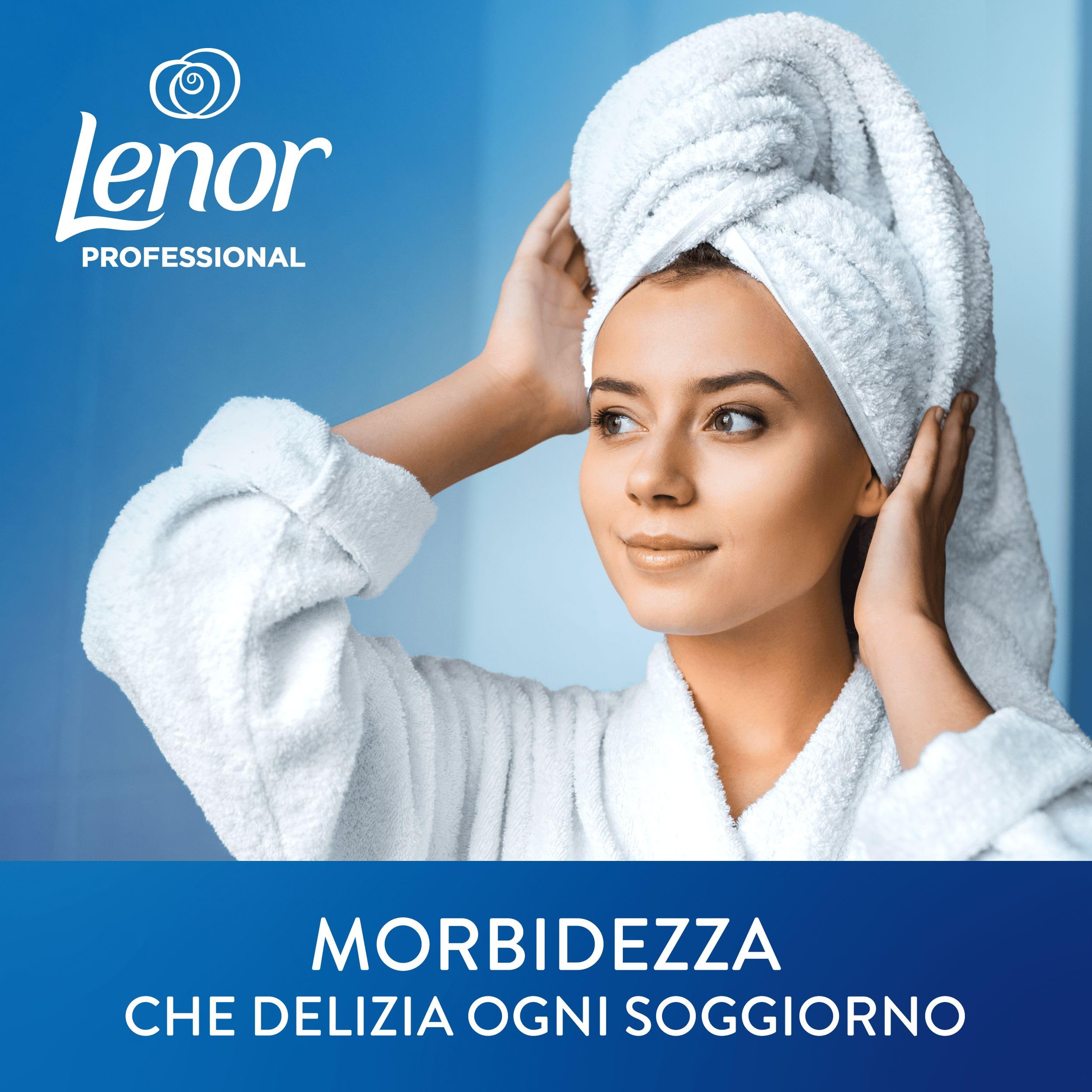 Lenor Professional Ammorbidente Concentrato, 600 Lavaggi (200 x 3), 12L (4L x 3), Brezza Marina, Morbidezza Irresistibile e Freschezza Duratura, Per Bucato Professionale