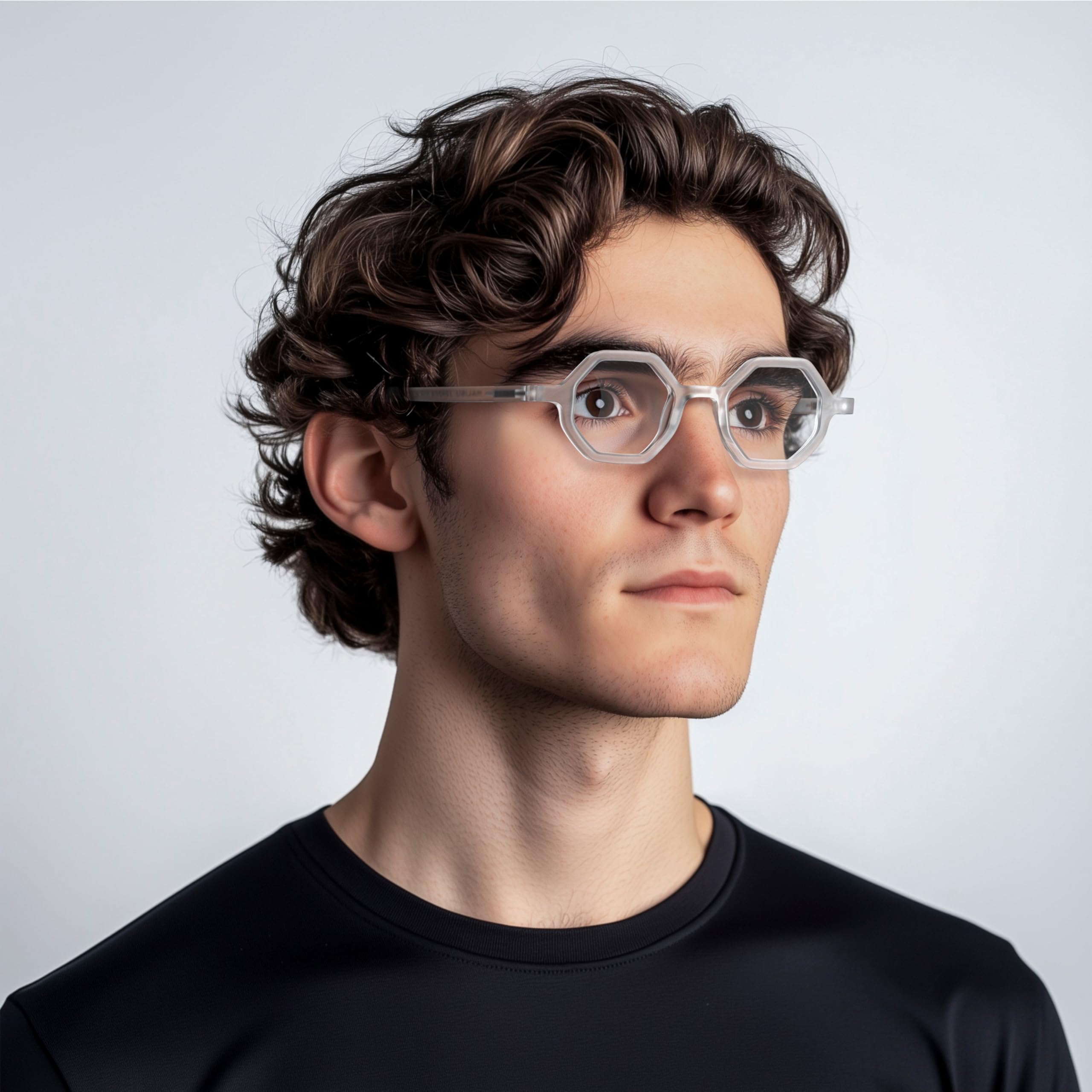 LONDON MOLE® Malibu reading glasses, Rubberised Transparent, Frame: 140mm x 42mm, Bridge: 16mm, Temple: 147mm - Image 4