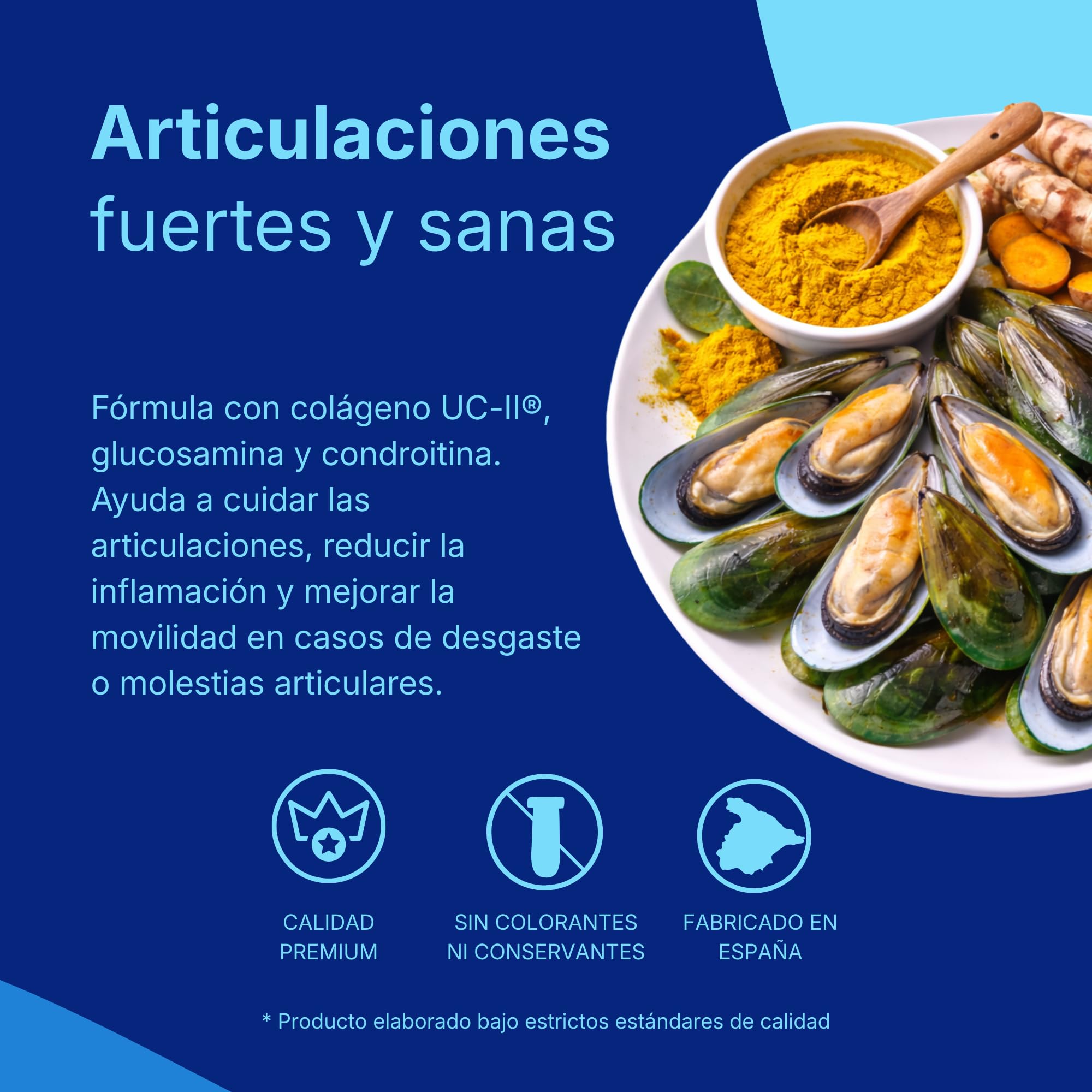 FEPA Poliarticol UCII - Suplemento para Articulaciones - Nutrientes con Extracto de Mejillón de Labio Verde y Colágeno UC-II® - Apoyo Diario a Movilidad y Bienestar - 30 Cápsulas - Fepadiet