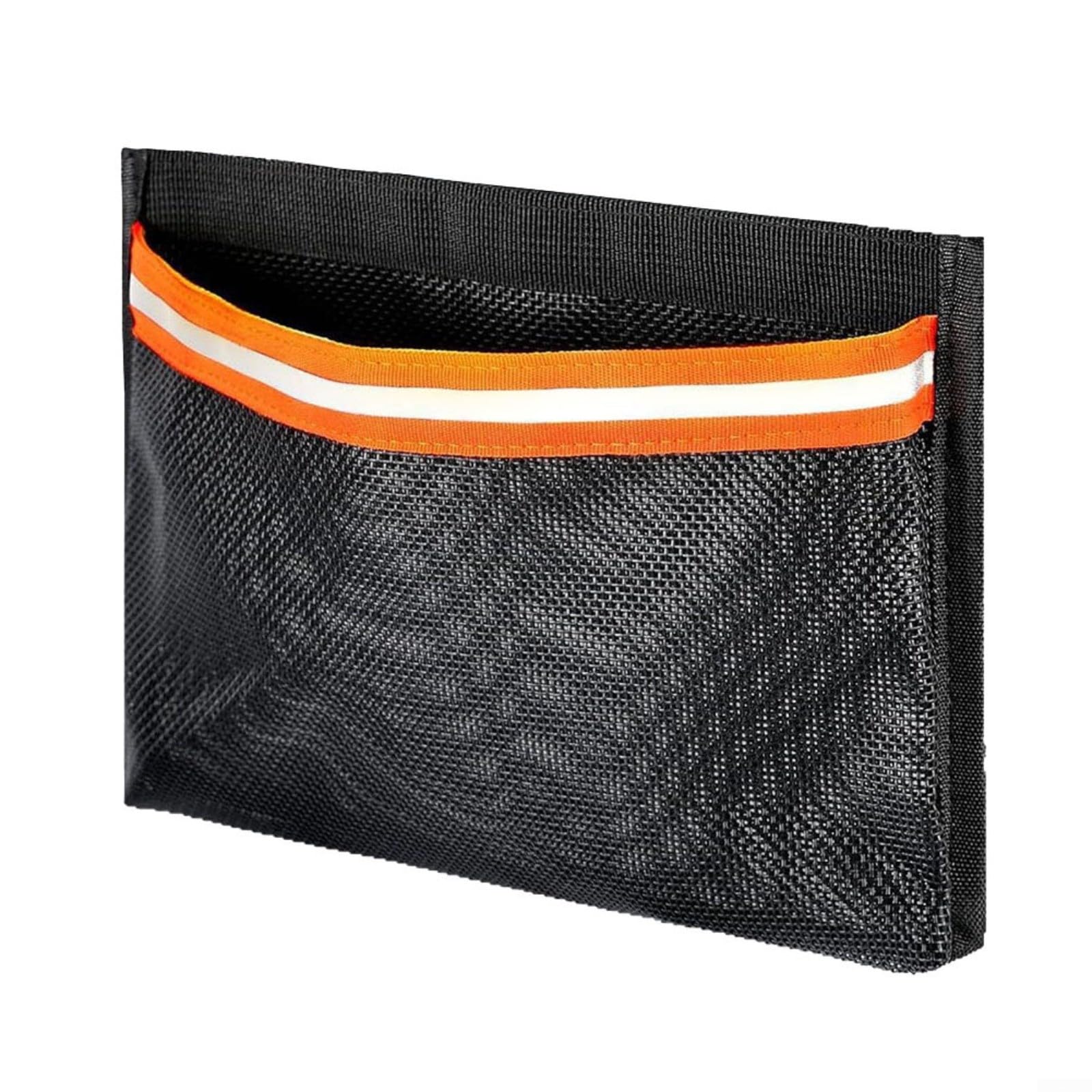 ZiStarlilife PVC Mesh Boat Storage Bag with and Attachment, Reflective Strips and Open-Pocket Design for Sailing, Fishing and Marine Cabin Organization
