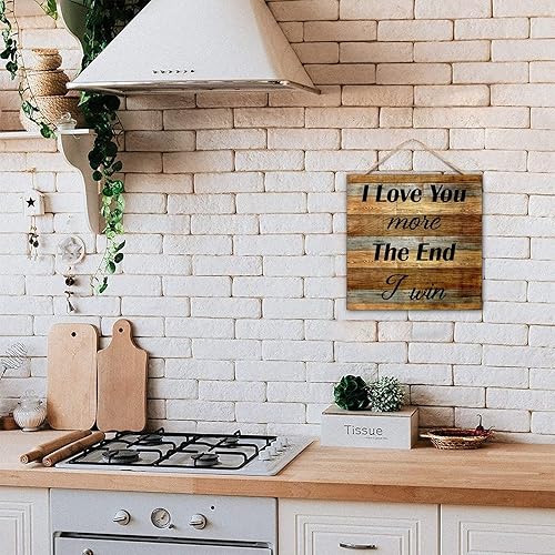 Vista 36 de Durx-litecrete ra de Campo para parejas, con tema de Aniversario con Texto en I Fucking Love You Love, arte para colgar en la pared, placa