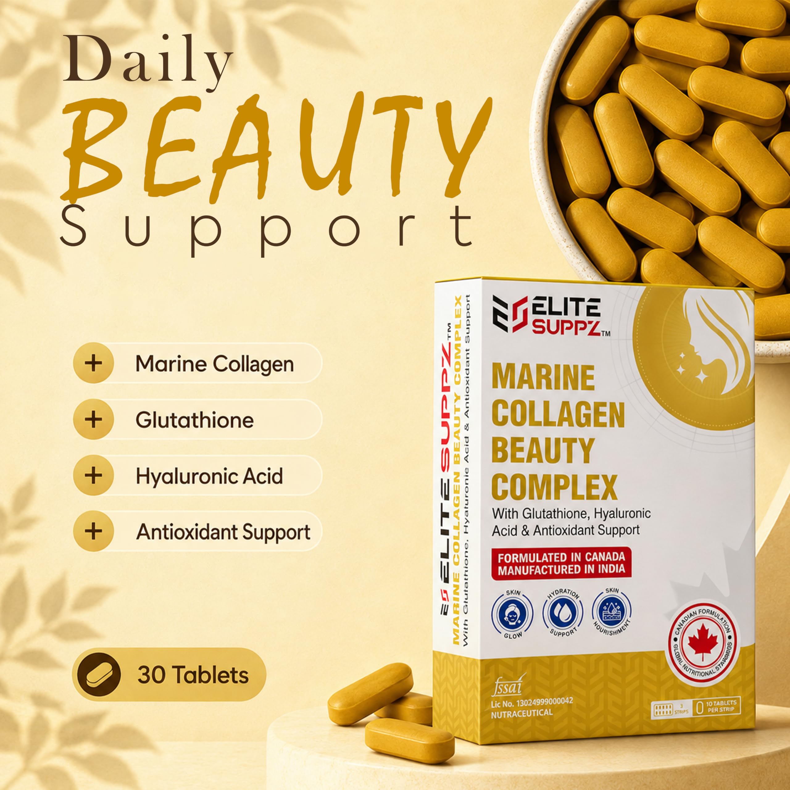 glutathione peptides canada Buy EliteSuppz Marine Collagen Beauty Complex Supplements For Skin Formulated in كريم مضاد للاكسدة قوي bpc 157 drug test SIZE:1-GALLON